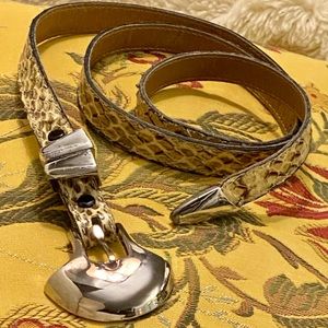 🌸 GENUINE SNAKESKIN BELT